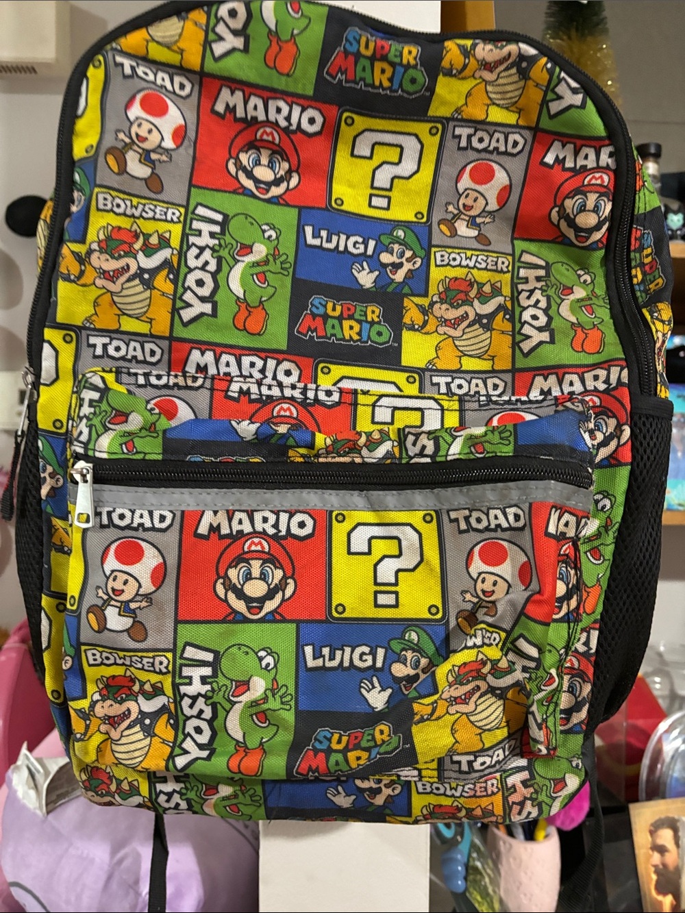 Nintendo Super Mario Colorful Backpack - Picture 3 of 4
